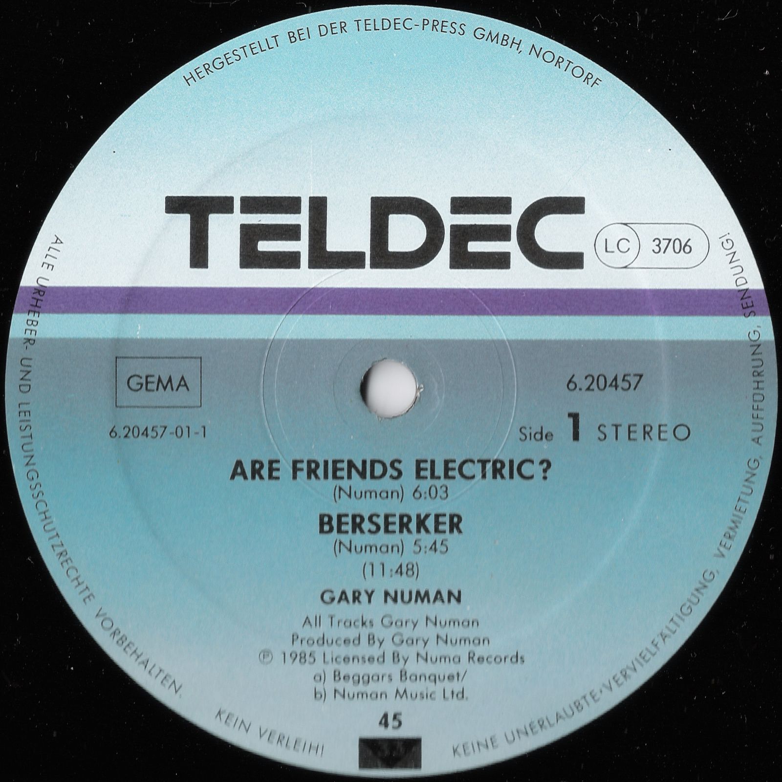 6.20457 AE A Side Label.